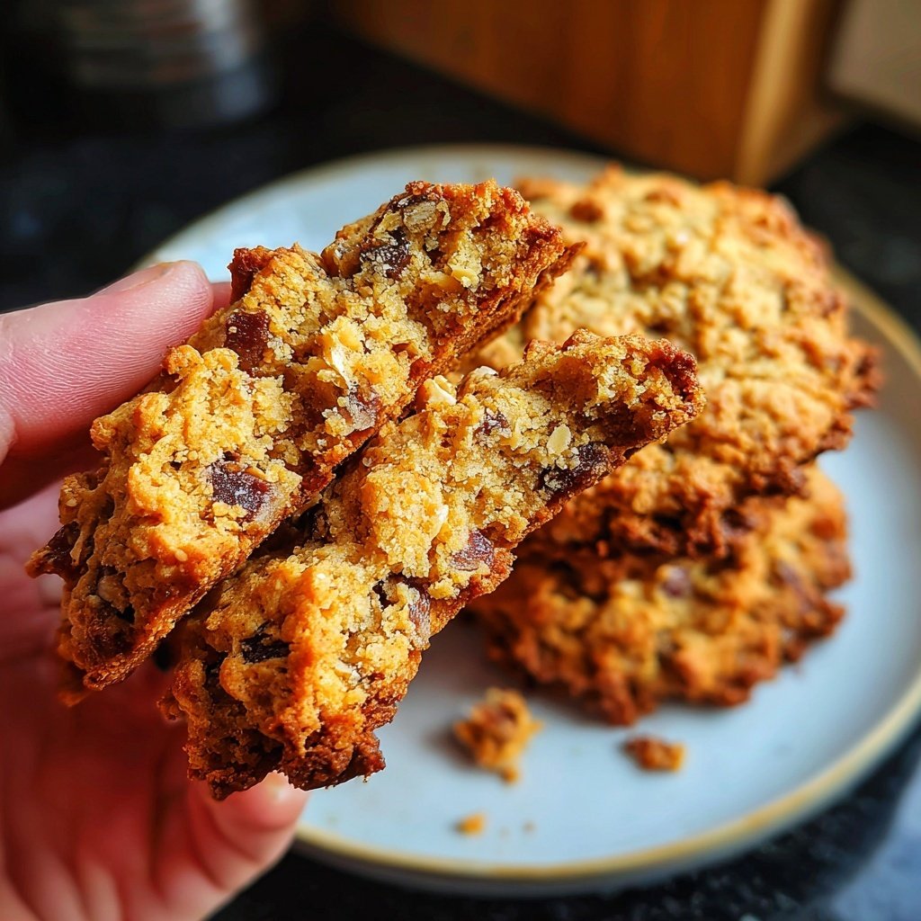 Gesunde Kekse mit Datteln & Erdnussbutter