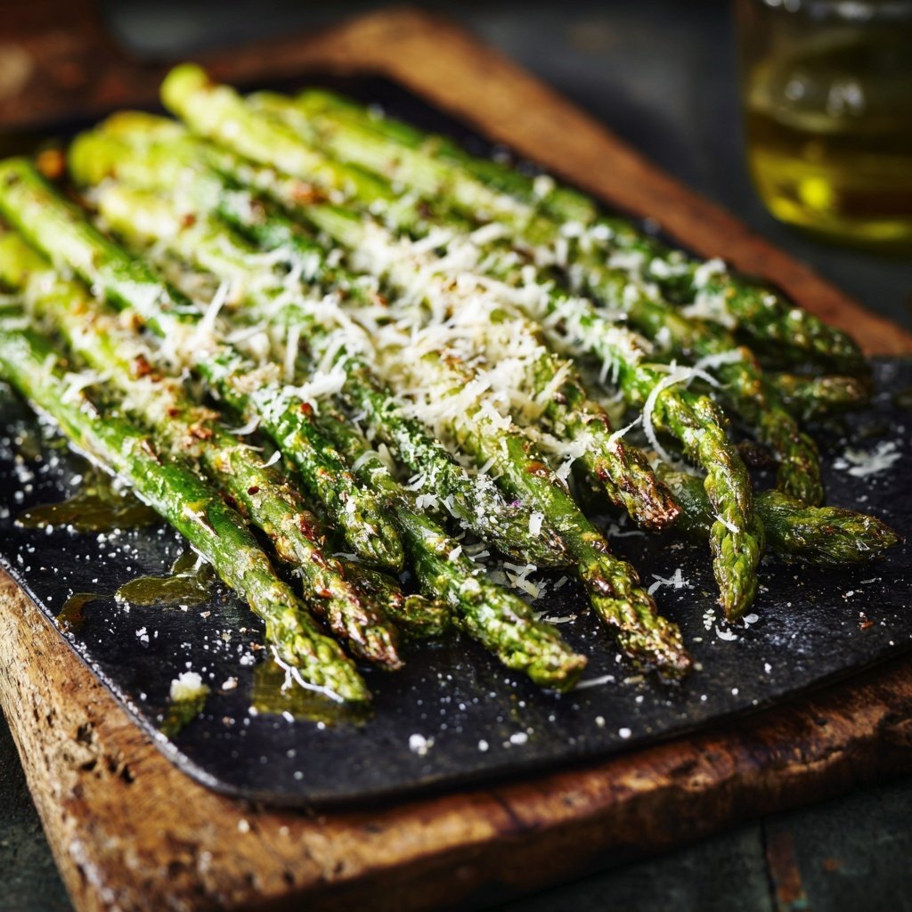 Grüner Spargel Mit Parmesan