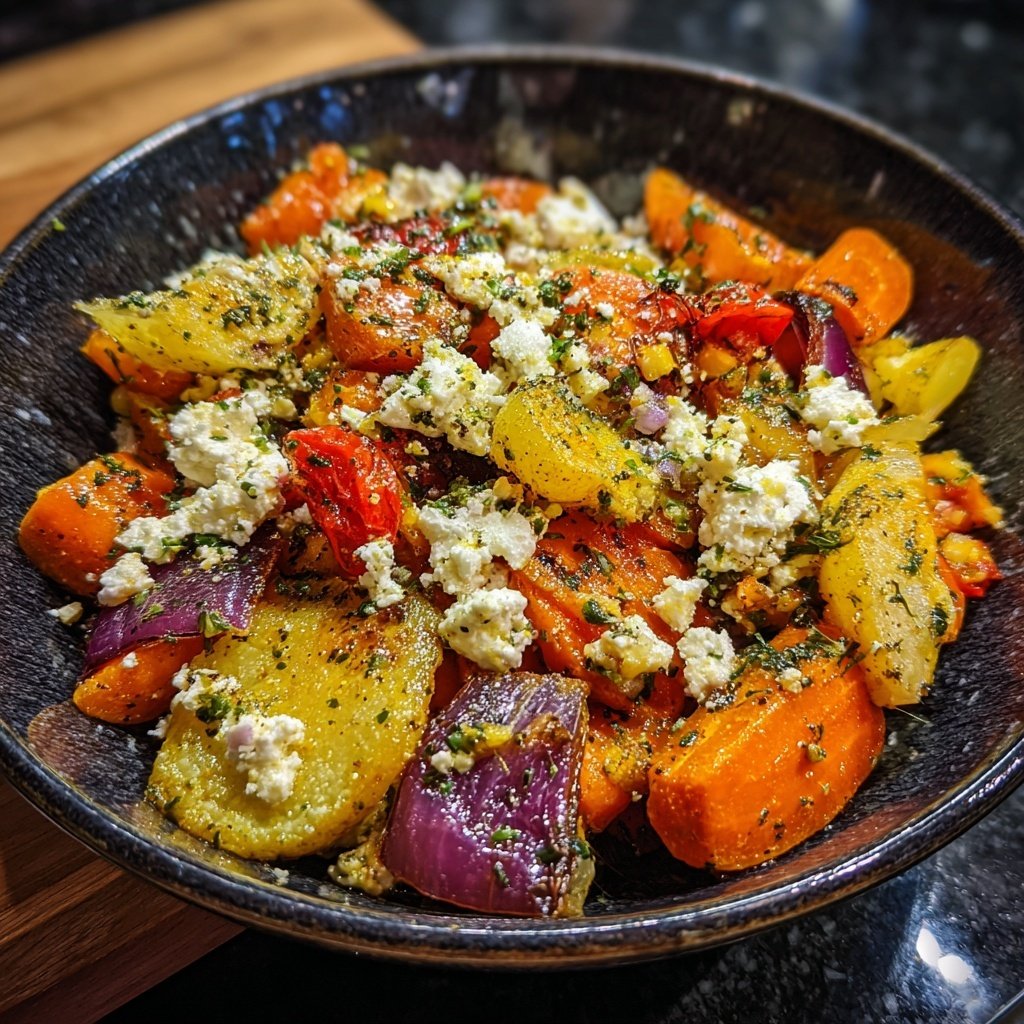 Gesund & Leicht Mediterrane Gemüsepfanne mit Feta