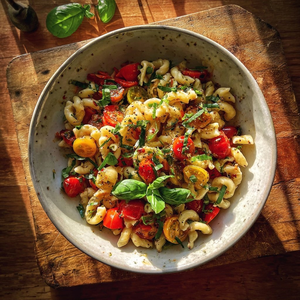 Mediterraner Nudelsalat Zum Grillen