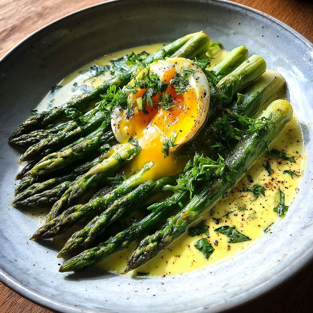 Grüner Spargel Mit Ei