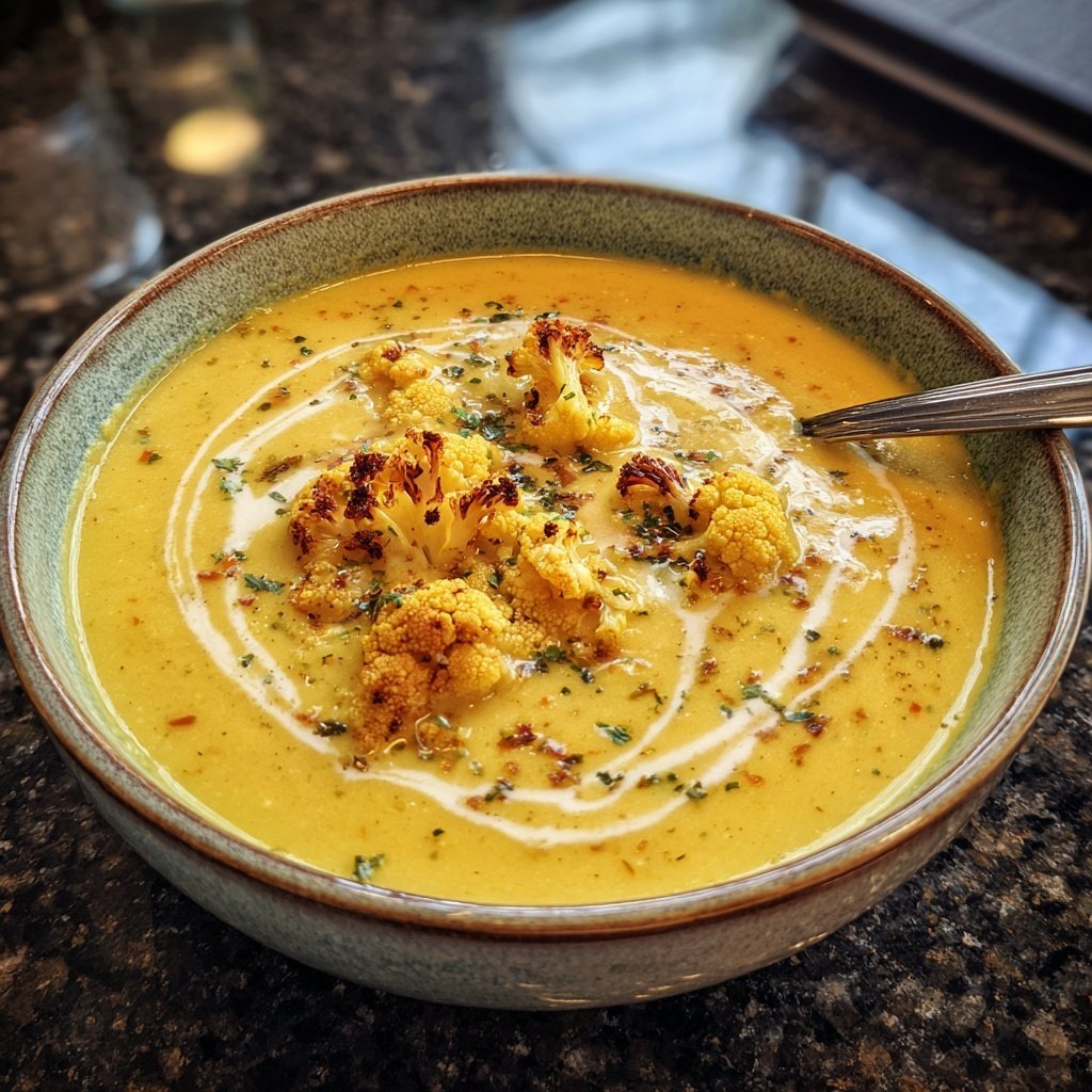 Blumenkohl Suppe Mit Curry