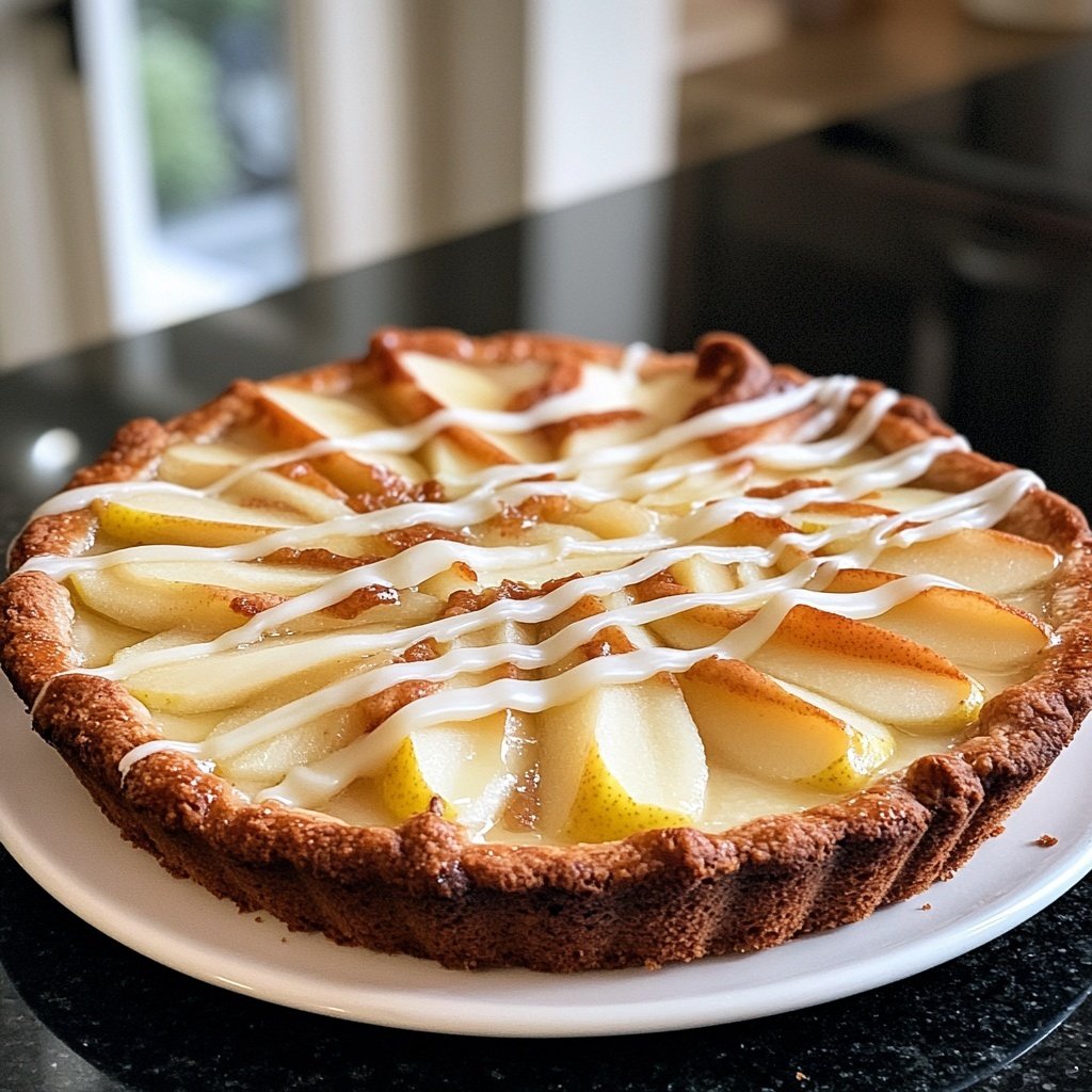 Weihnachtliche Birnentorte