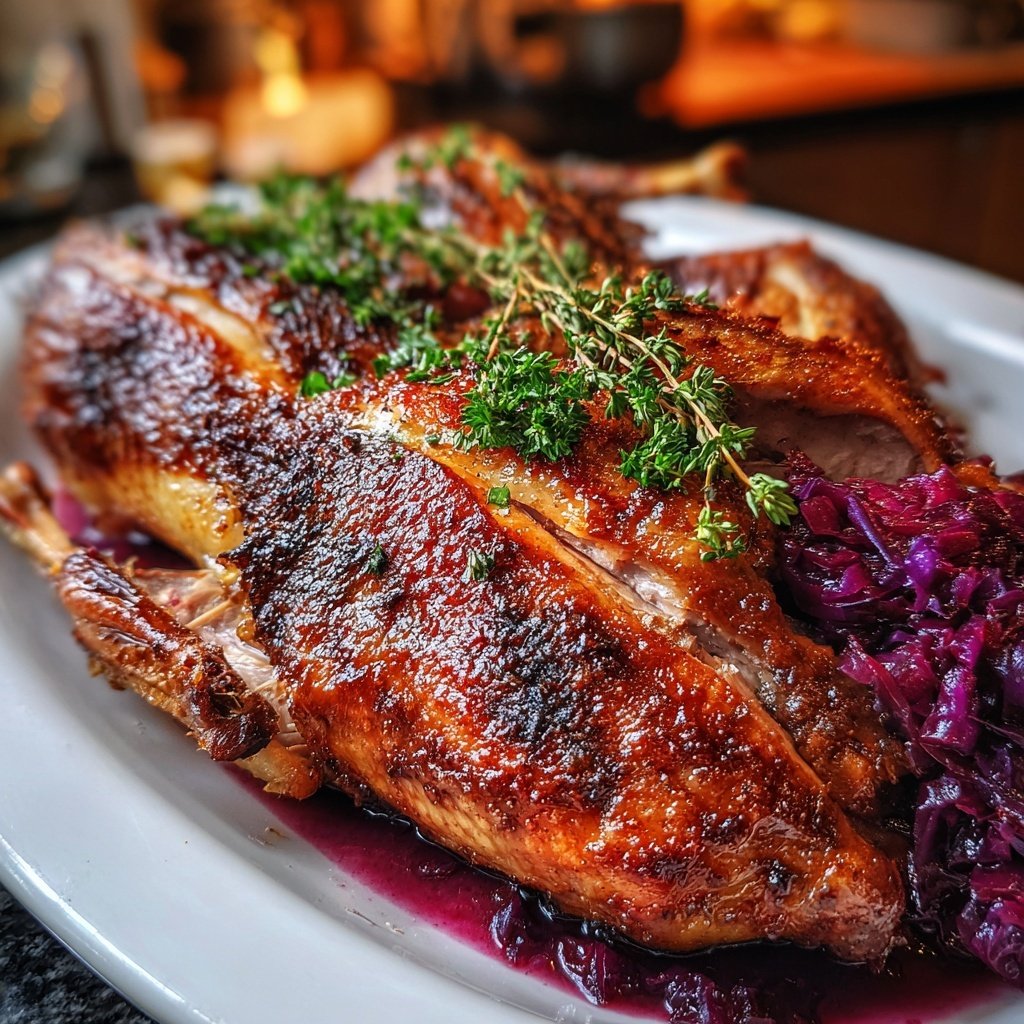 Saisonal & Festlich Weihnachtsgans mit Rotkohl