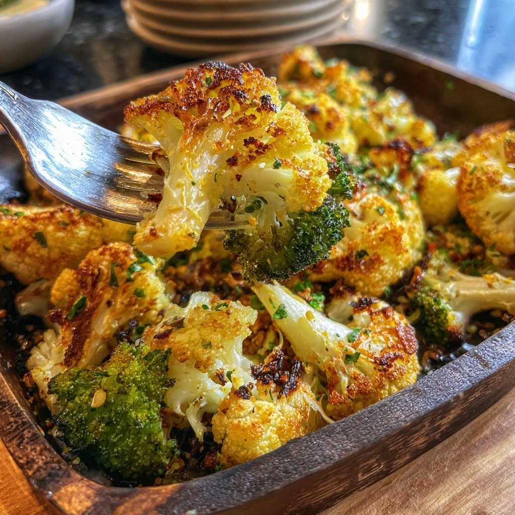 Blumenkohl Ofengemüse Mit Gewürzen